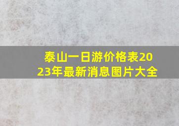 泰山一日游价格表2023年最新消息图片大全