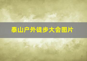 泰山户外徒步大会图片