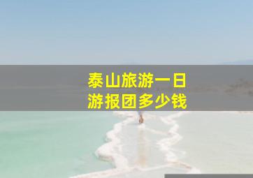 泰山旅游一日游报团多少钱