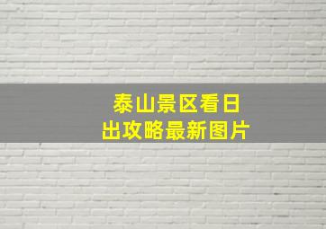 泰山景区看日出攻略最新图片