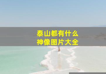 泰山都有什么神像图片大全