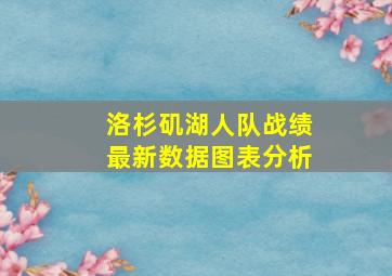 洛杉矶湖人队战绩最新数据图表分析