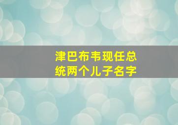 津巴布韦现任总统两个儿子名字