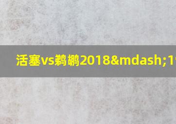 活塞vs鹈鹕2018—19赛季