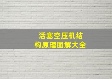 活塞空压机结构原理图解大全