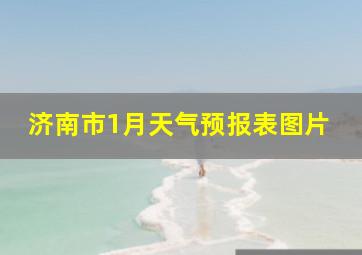 济南市1月天气预报表图片