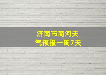 济南市商河天气预报一周7天