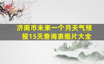 济南市未来一个月天气预报15天查询表图片大全