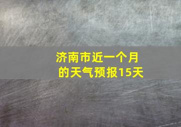 济南市近一个月的天气预报15天