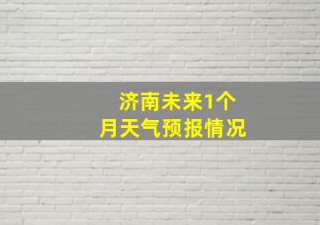 济南未来1个月天气预报情况