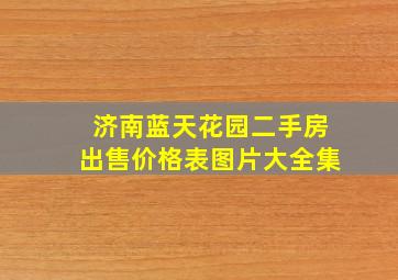 济南蓝天花园二手房出售价格表图片大全集