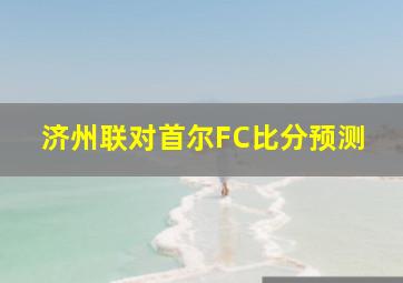 济州联对首尔FC比分预测