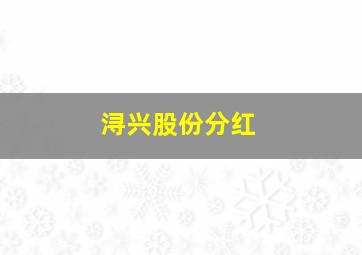 浔兴股份分红