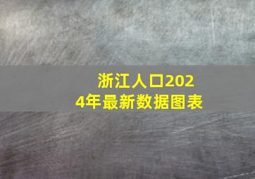 浙江人口2024年最新数据图表