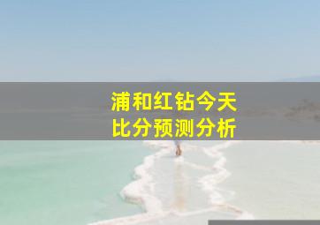 浦和红钻今天比分预测分析