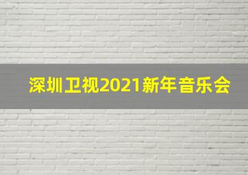 深圳卫视2021新年音乐会