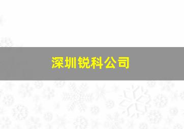 深圳锐科公司