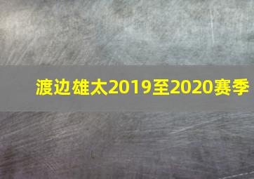 渡边雄太2019至2020赛季