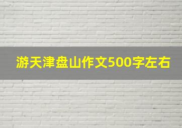 游天津盘山作文500字左右