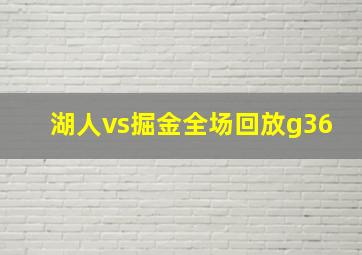 湖人vs掘金全场回放g36