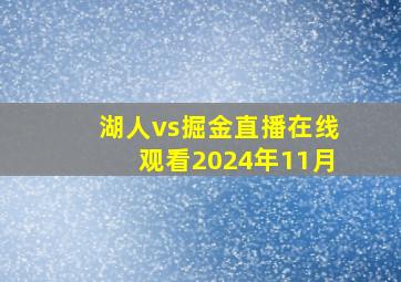 湖人vs掘金直播在线观看2024年11月