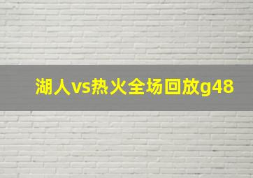 湖人vs热火全场回放g48