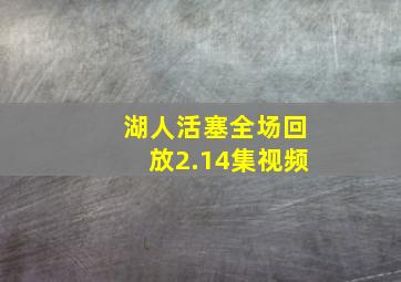 湖人活塞全场回放2.14集视频