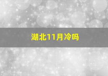 湖北11月冷吗