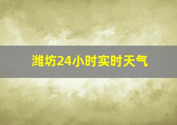 潍坊24小时实时天气