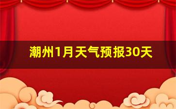 潮州1月天气预报30天