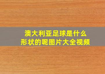 澳大利亚足球是什么形状的呢图片大全视频