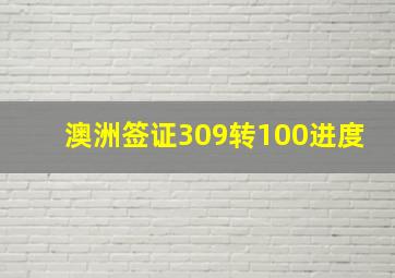 澳洲签证309转100进度