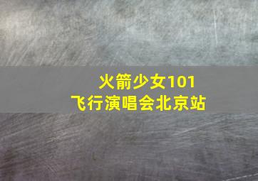 火箭少女101飞行演唱会北京站