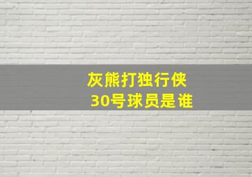 灰熊打独行侠30号球员是谁