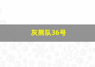 灰熊队36号