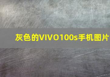 灰色的VIVO100s手机图片