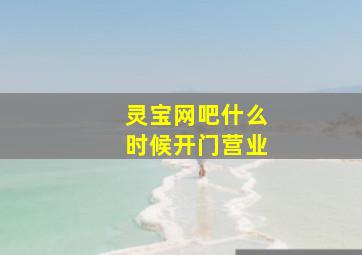 灵宝网吧什么时候开门营业