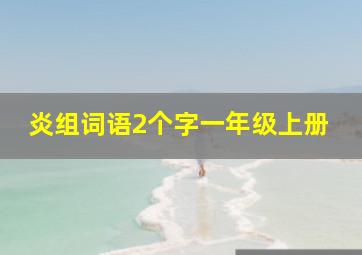 炎组词语2个字一年级上册