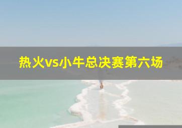 热火vs小牛总决赛第六场