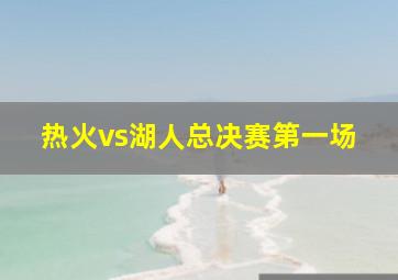 热火vs湖人总决赛第一场