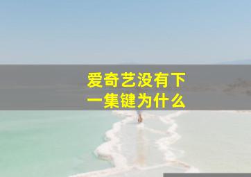 爱奇艺没有下一集键为什么