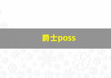 爵士poss