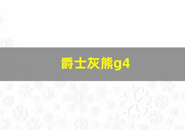 爵士灰熊g4