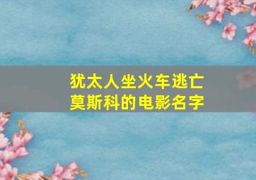 犹太人坐火车逃亡莫斯科的电影名字