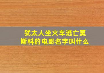 犹太人坐火车逃亡莫斯科的电影名字叫什么