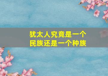 犹太人究竟是一个民族还是一个种族