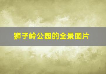 狮子岭公园的全景图片