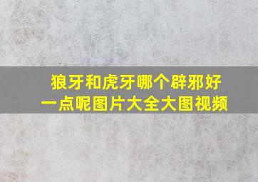 狼牙和虎牙哪个辟邪好一点呢图片大全大图视频