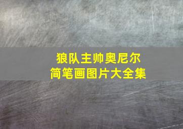 狼队主帅奥尼尔简笔画图片大全集