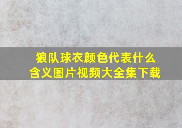 狼队球衣颜色代表什么含义图片视频大全集下载